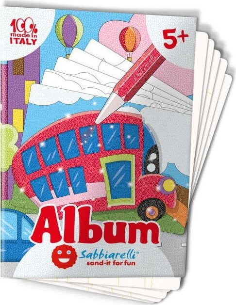 Sabbiarelli Album na pískování - Dopravní prostředky 5+