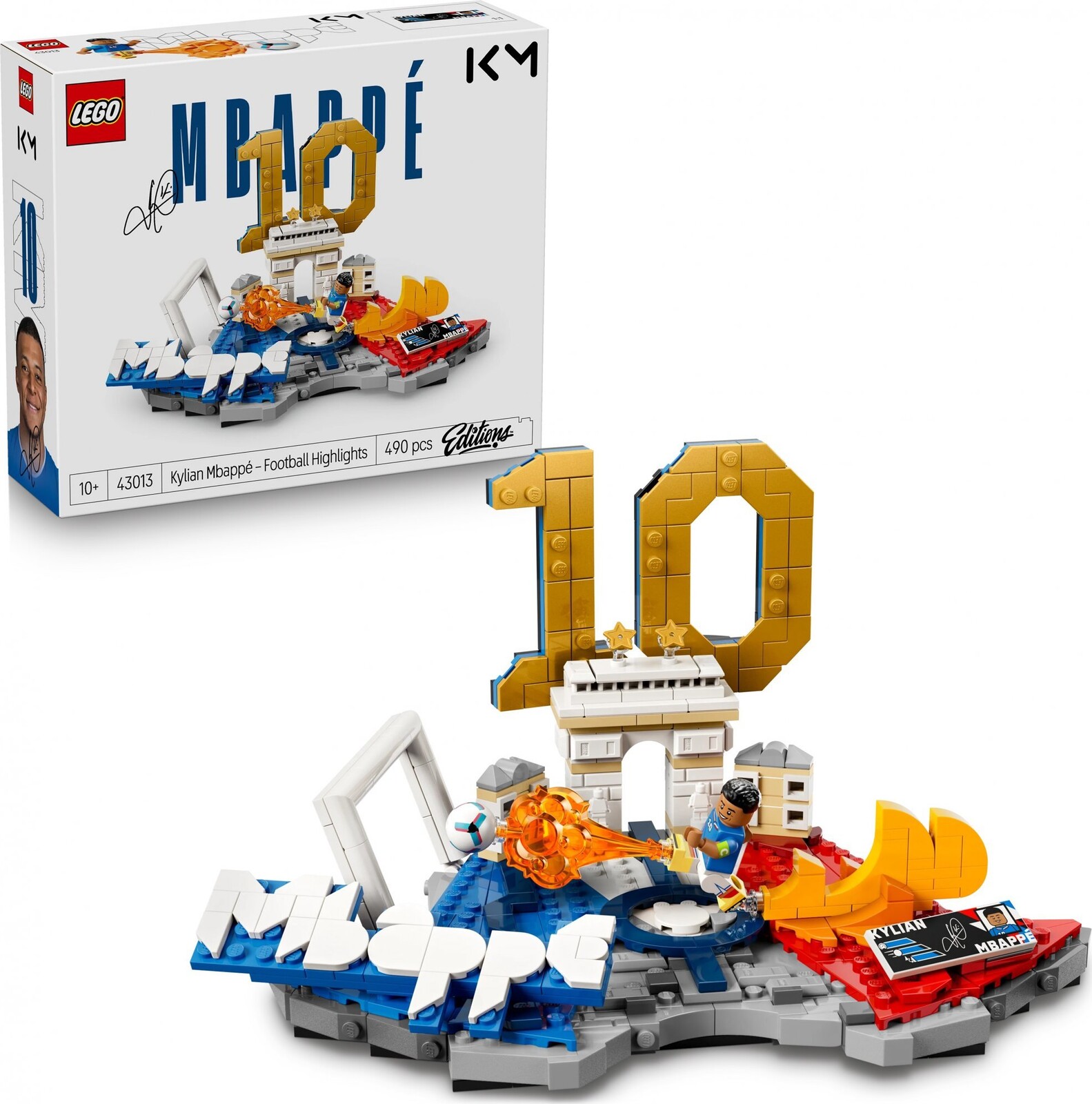LEGO® Editions 43013 Kylian Mbappé – Hviezdne okamihy futbalu