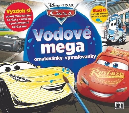 Vodové mega maľovánky Autá