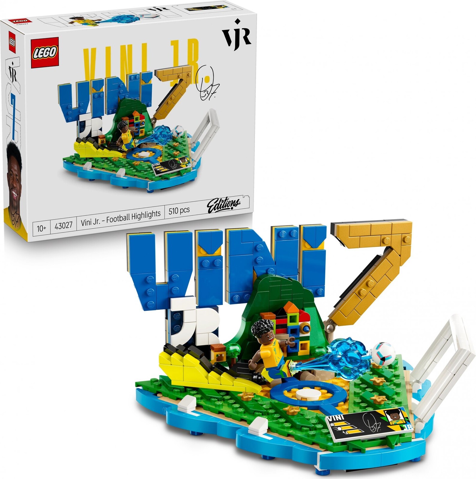 LEGO® Editions 43027 Vini Jr. – Hviezdne okamihy futbalu
