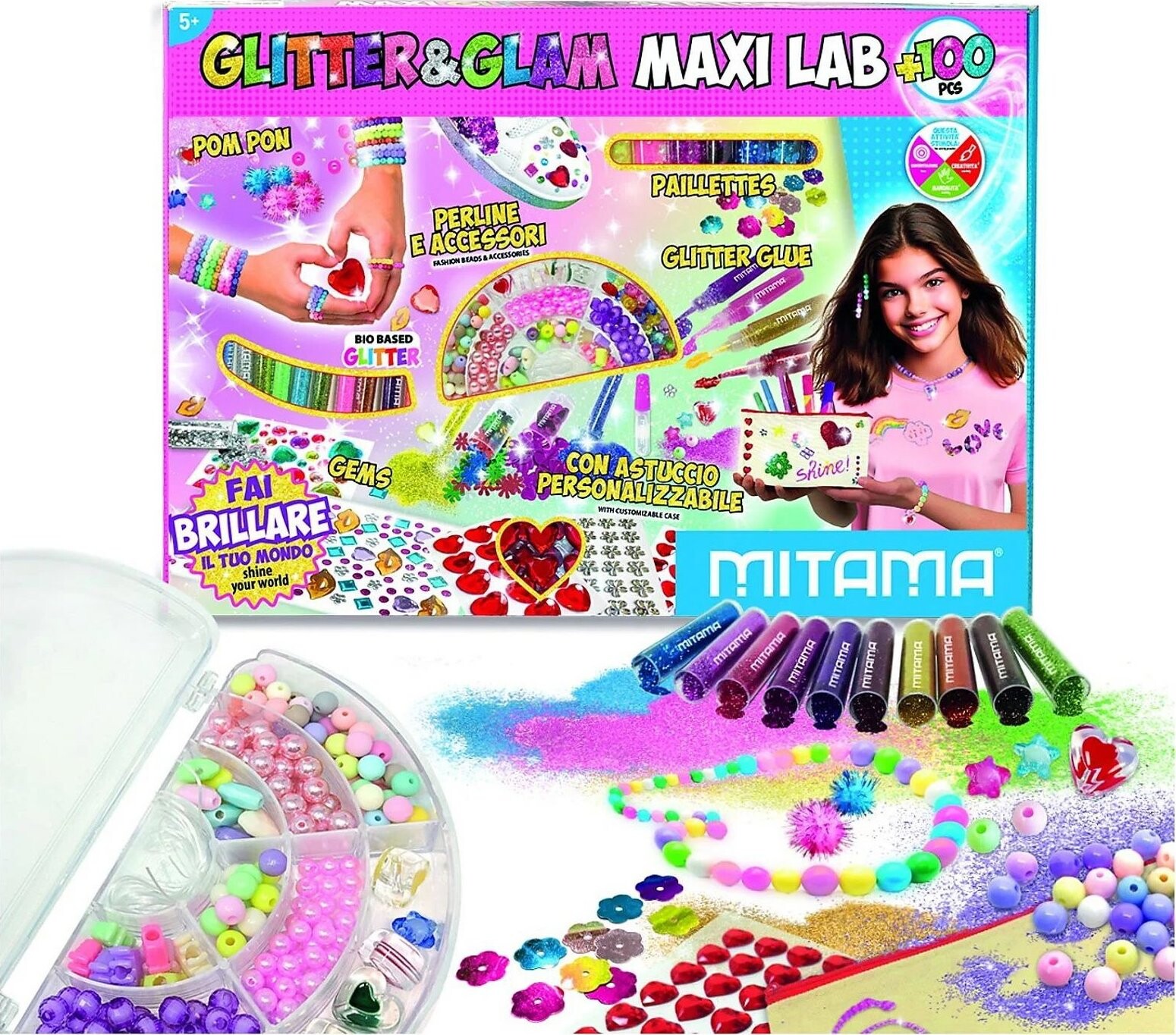 MITAMA Glitter MAXI station + new, 100 ks