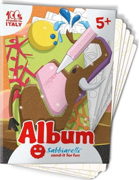 Sabbiarelli Album na pískování - Zvířátka ze savany 5+