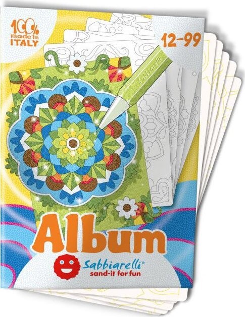 Sabbiarelli Album na pískování - Umělecká mandala 12+