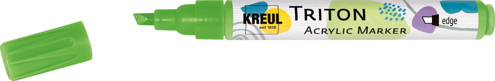 KREUL TRITON edge, 1 – 4 mm, neónovo zelený