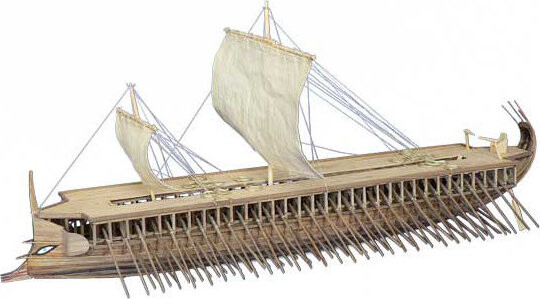 Dušek Řecká triréma 480 př.n.l 1:72 kit