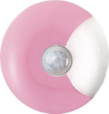 ACA Lighting LED detská nočná lampička do zásuvky UFO 0,4 W / 230 V / 6 000 K, súmrakový senzor, ruž