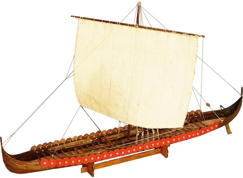 Dušek Vikingská prodloužená loď 1:72 kit