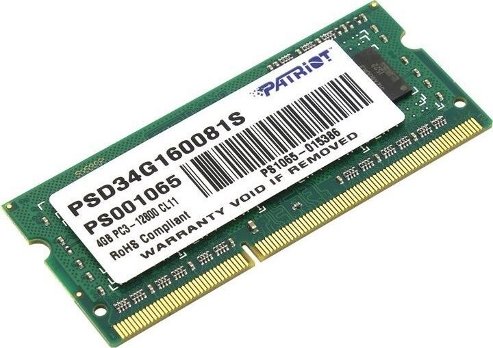 Patriot SO-DIMM 4GB DDR3 1600MHz CL11 Signature