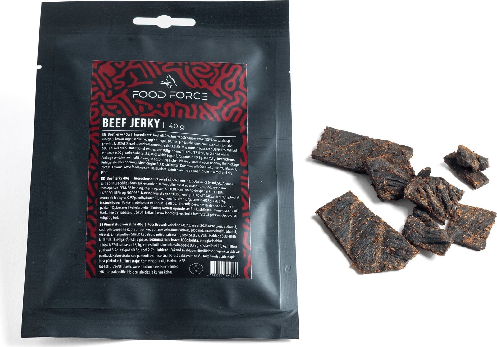 FOOD FORCE Sušené hovädzie mäso 40 g