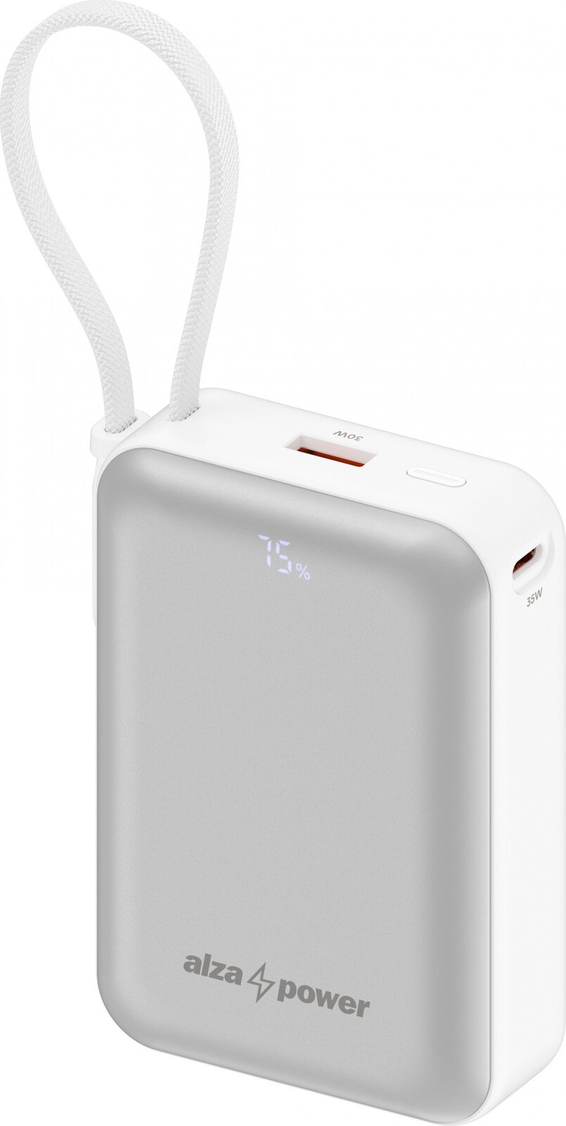 AlzaPower Urban 20000 mAh Power Delivery (35 W) strieborný