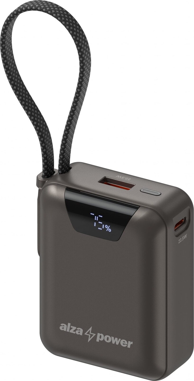 AlzaPower Urban 10000 mAh Power Delivery (22,5 W) sivá