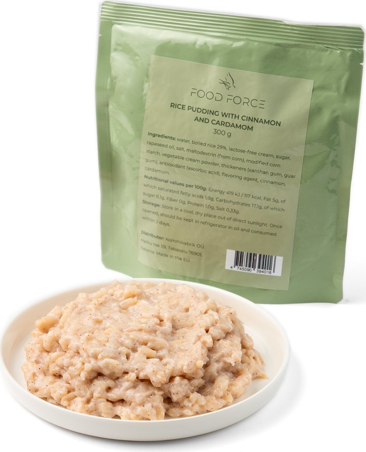 FOOD FORCE Ryžový puding so škoricou a kardamómom 300 g