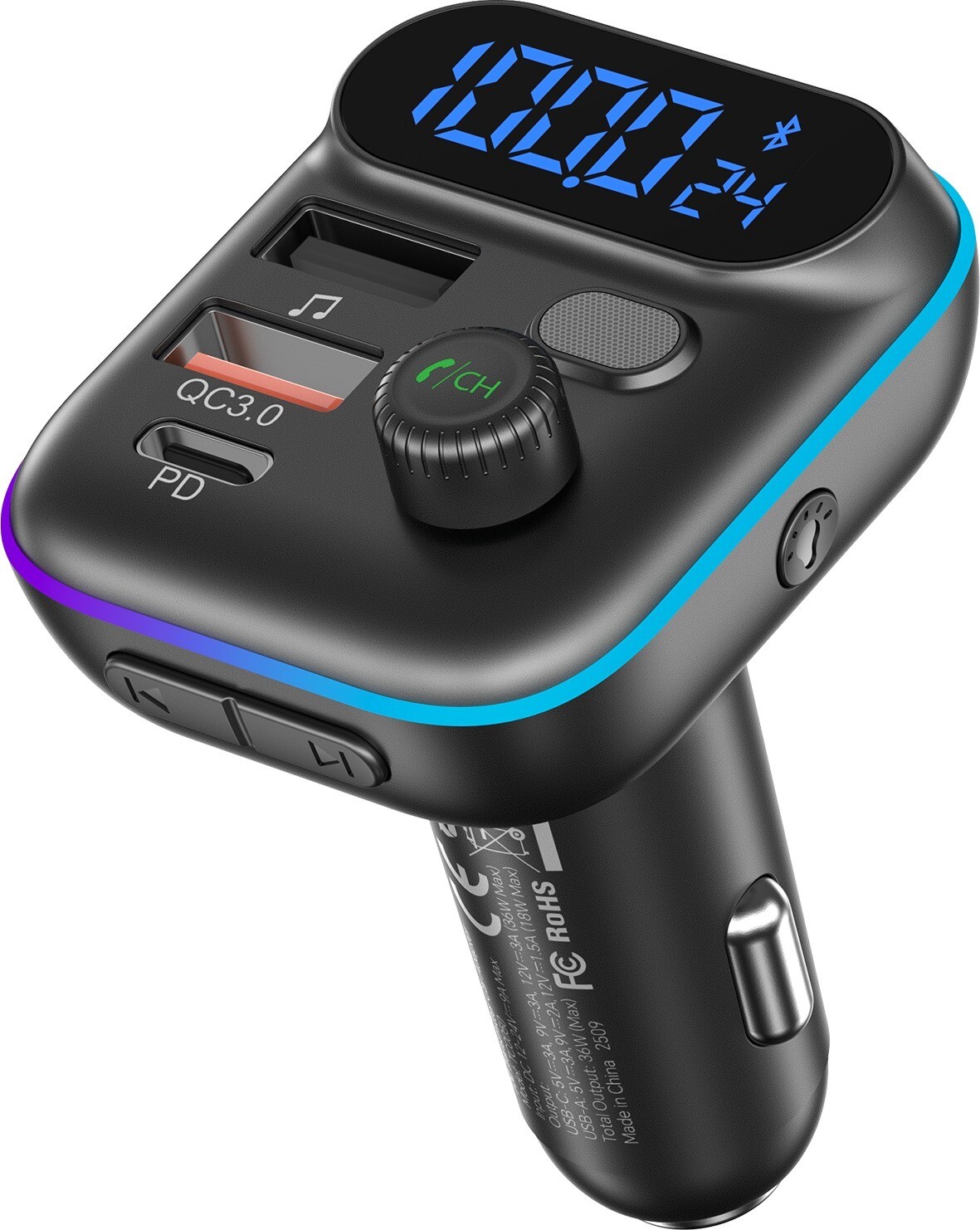 ChoeTech PD36W Bluetooth FM Car Transmitter Charger