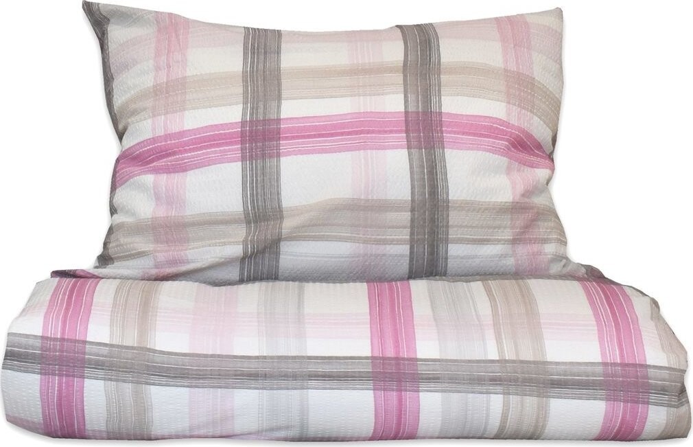 Bierbaum Krepové povlečení Nika růžové 140 × 200 / 70 × 900 cm