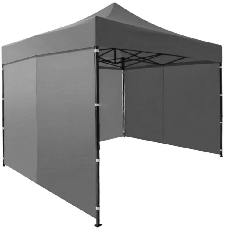 MultiGarden PAW-FGA-3X3-4 Zahradní samorozkládací párty stan 3 × 3 m, šedý