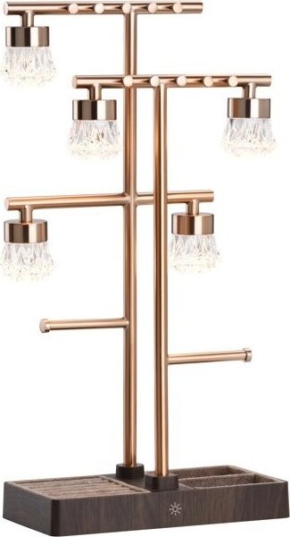 IMMAX 2 v 1 LUMITREE s organizérom na šperky, rose gold