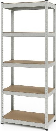 IQ garden Bezšroubový regál 180 × 60 × 40, pozinkovaný - 5 polic IQ garden