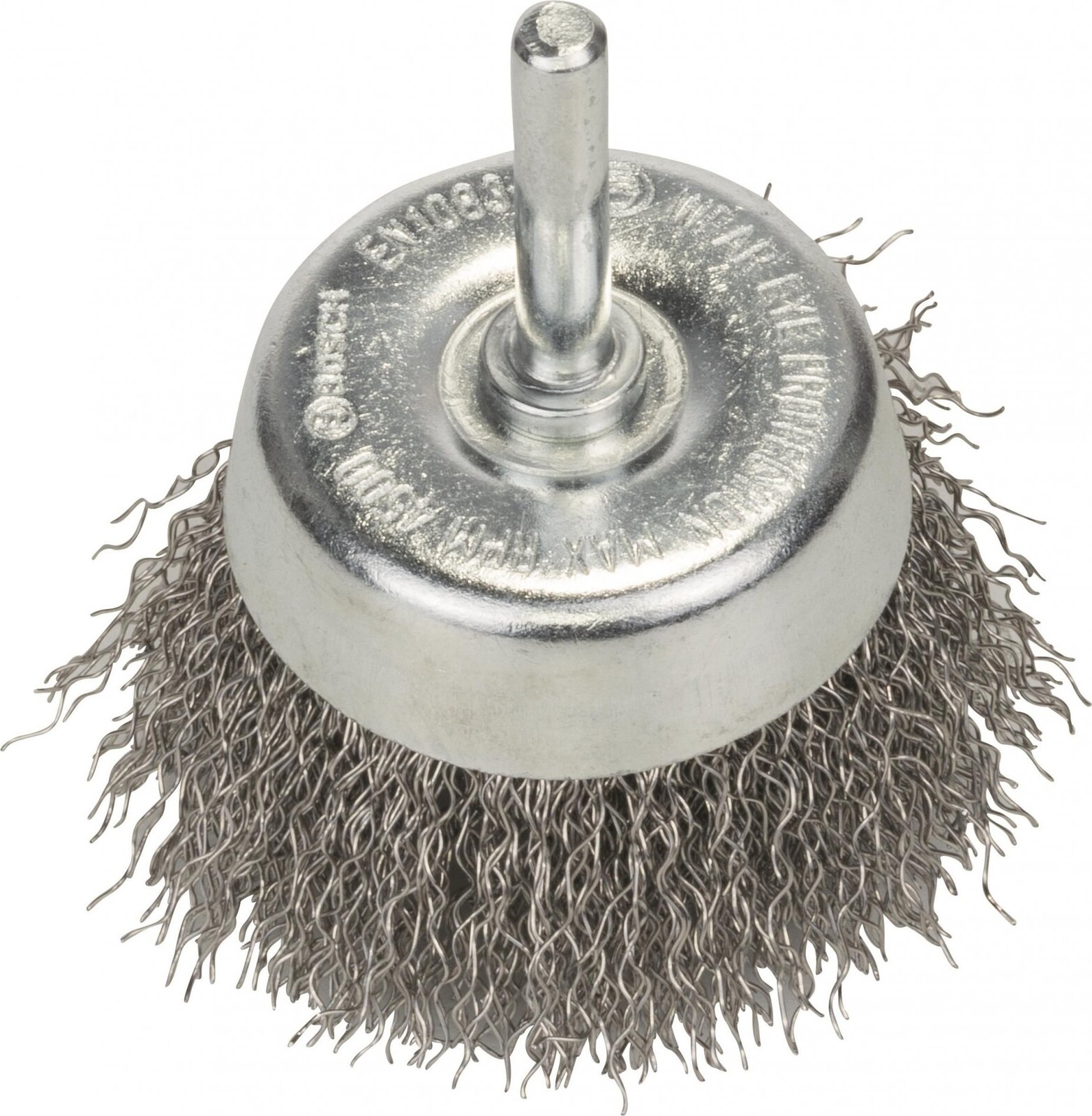 BOSCH Hrnčeková kefa, zvlnený drôt, 60 × 0,3 mm, nehrdzavejúca oceľ 2.608.622.118