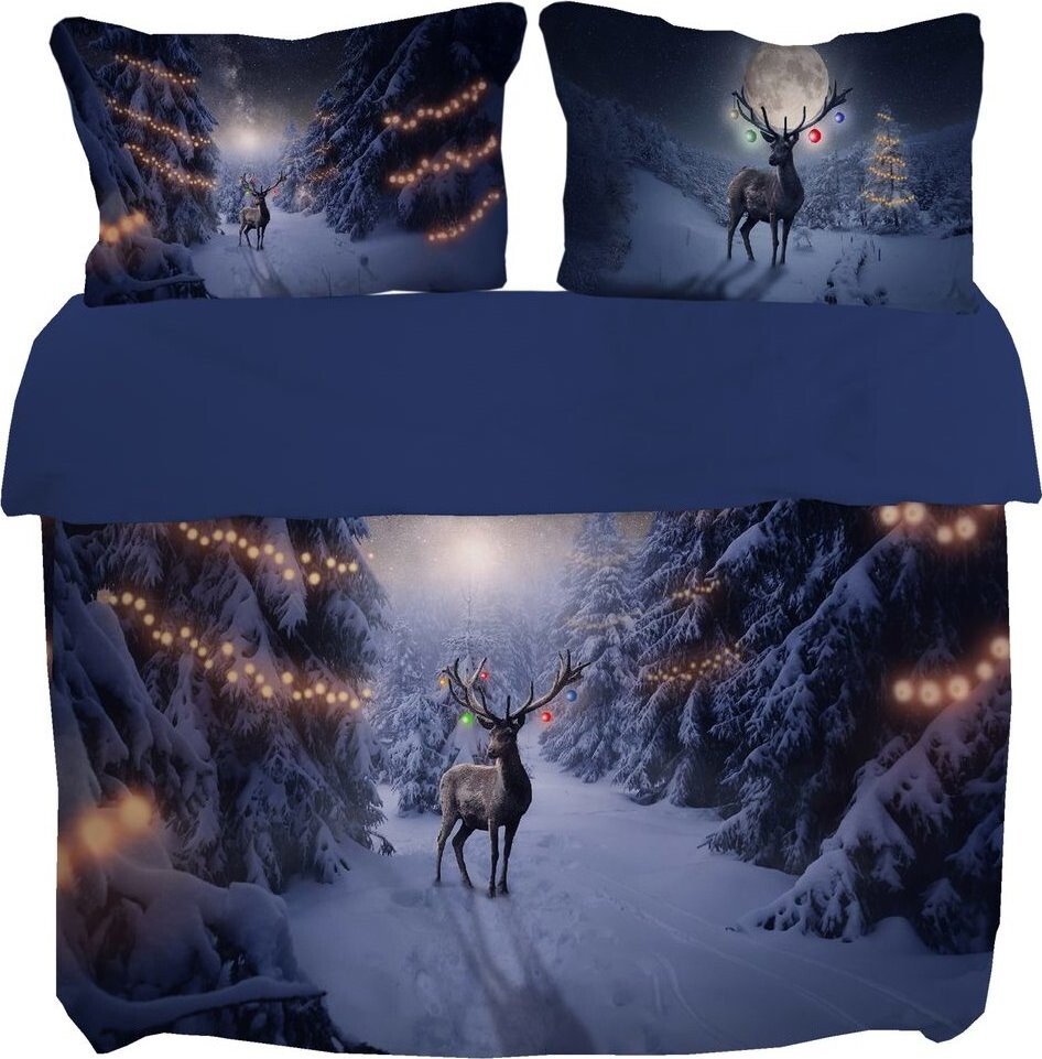 Gipetex 3D Bavlněné povlečení Sob 220 × 200 / 70 × 90 cm (2 ks)