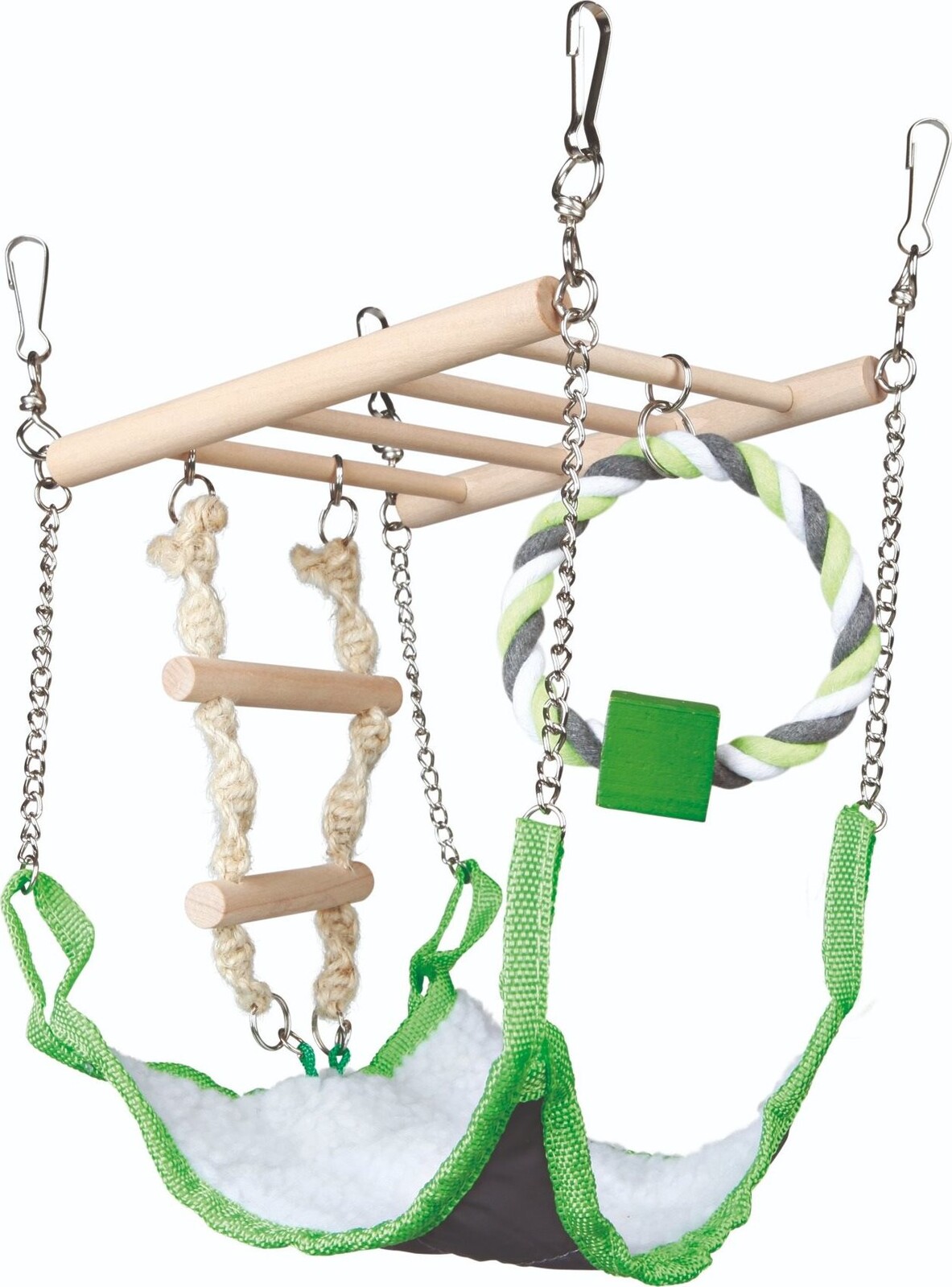 Trixie Závesný rebrík s peleštekom a bavlneným kruhom