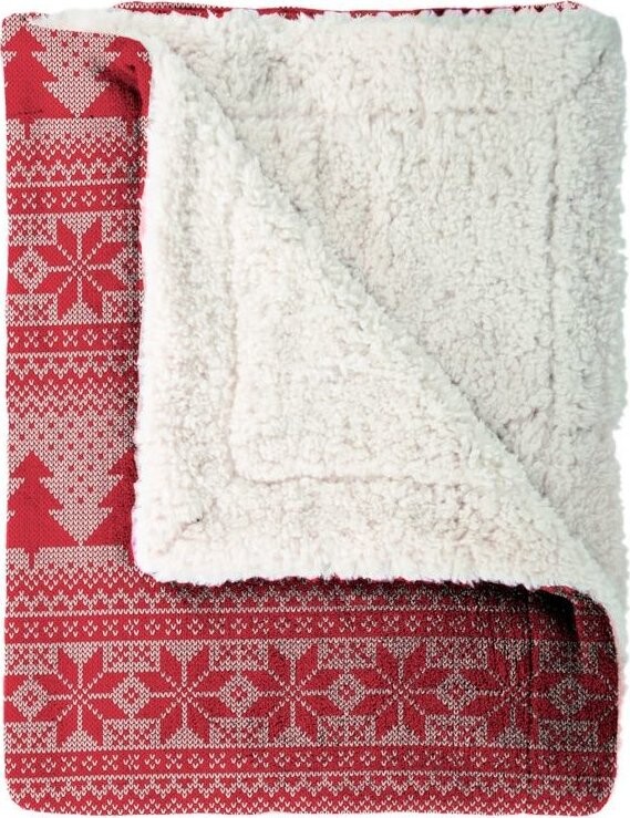 Mistral Home Deka beránek Pinetree Knit 130 × 170 cm červená