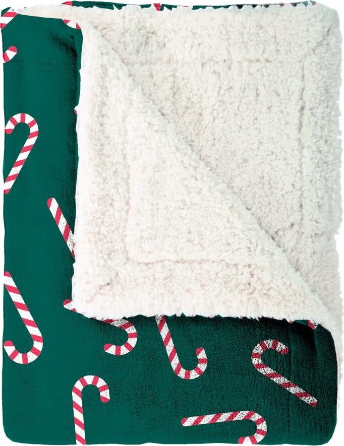 Mistral Home Deka beránek Candy Cane 130 × 170 cm zelená