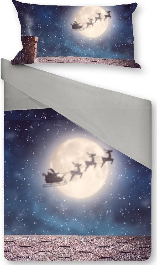 Gipetex 3D Bavlněné povlečení Christmas Night 140 × 200 / 70 × 90 cm