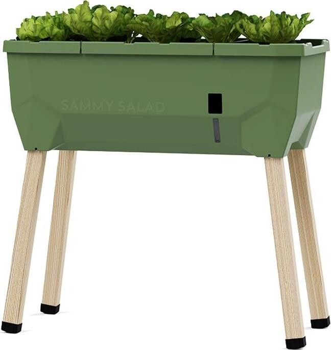 Gusta Garden SAMMY SALAD samozavlažovací kvetináč bez veka, tmavo zelený
