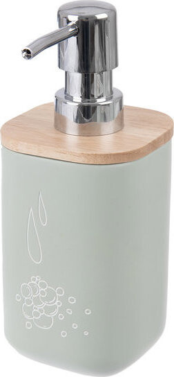 ORION Dávkovač mydla polyresin/gumovníkové drevo 350 ml Greenish