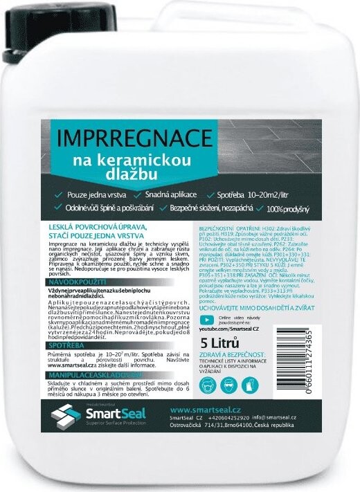 SMARTSEAL Impregnácia na keramickú dlažbu 5 l