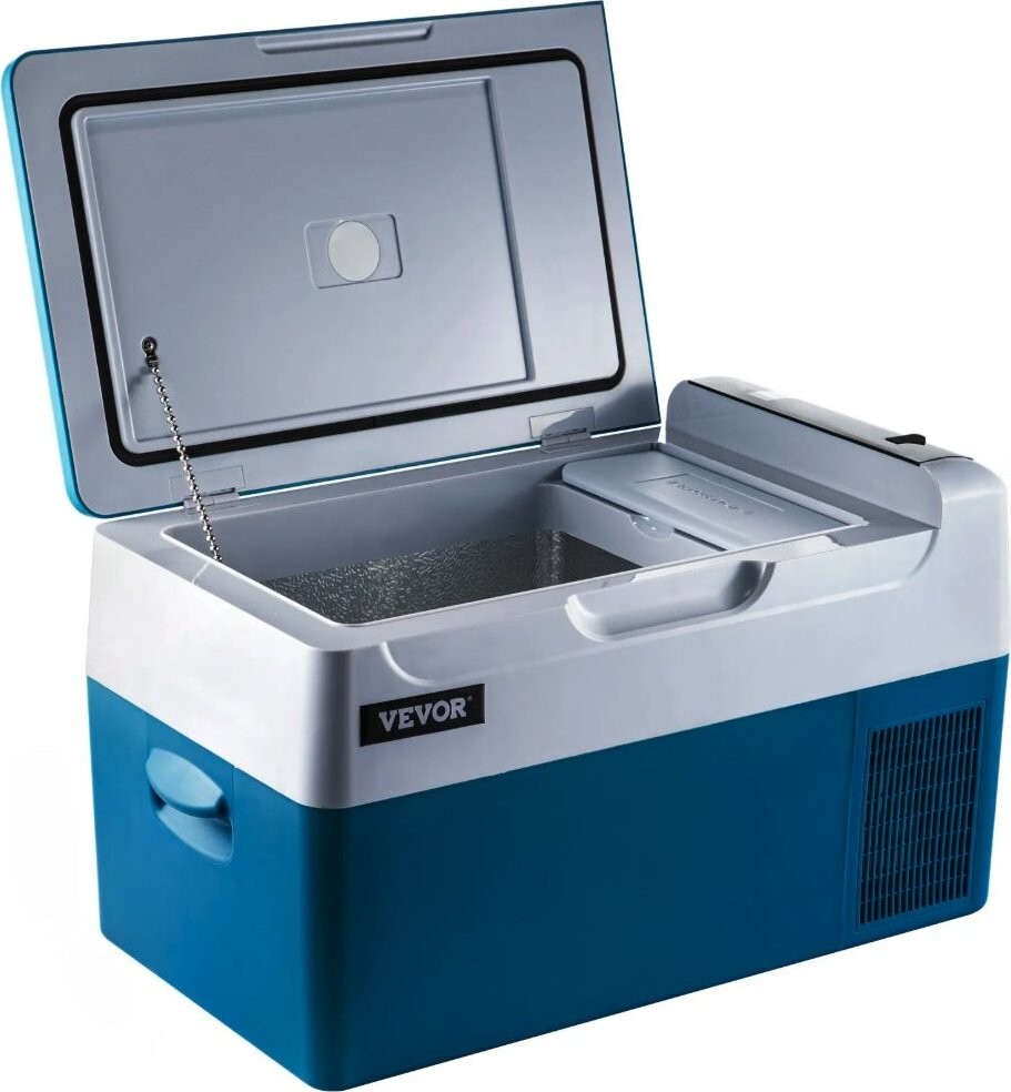 VEVOR Kompresorová autochladnička s mrazničkou 230/24/12 V -20 °C Bluetooth, USB, 22 l