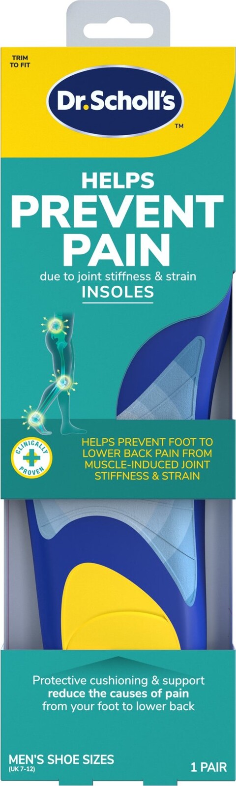 SCHOLL Prevent Pain Insoles Large