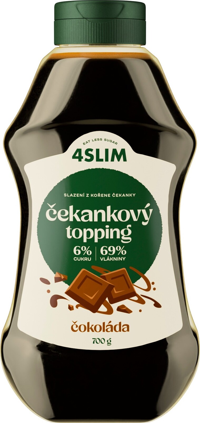 4Slim Čakankový topping príchuť čokoláda 700 g