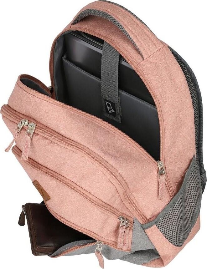 Travelite Basics Backpack Melange Rose/grey
