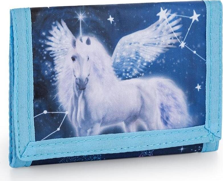 Oxybag detská textilná peňaženka Pegas modrý