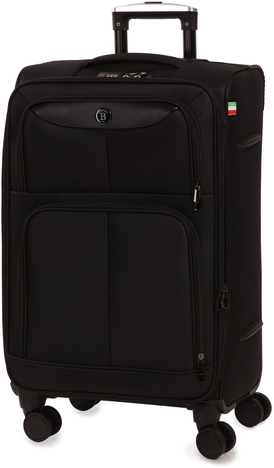 BERTOO Cestovný kufor Bolzano, čierny 72 – 75 l
