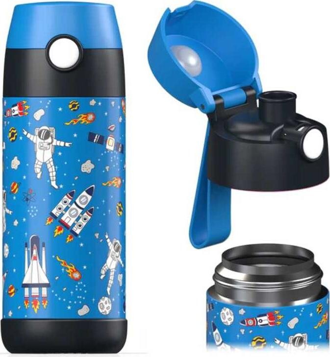 Jarlson Detská nerezová termofľaša na pitie MALI Vesmír 350 ml