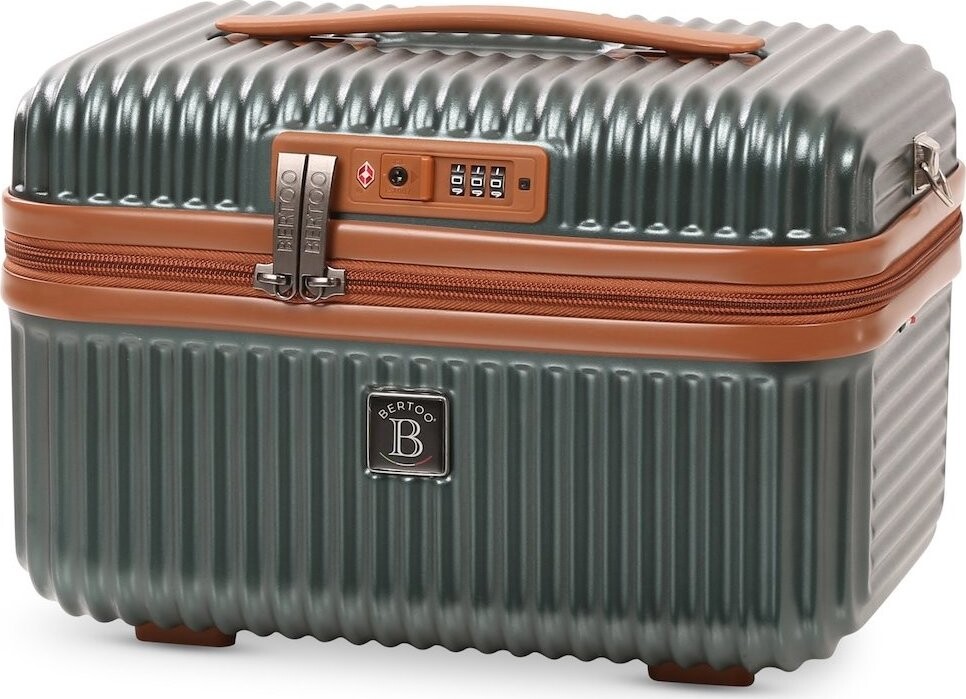 Bertoo Kozmetický kufrík Napoli, zelený 17 l