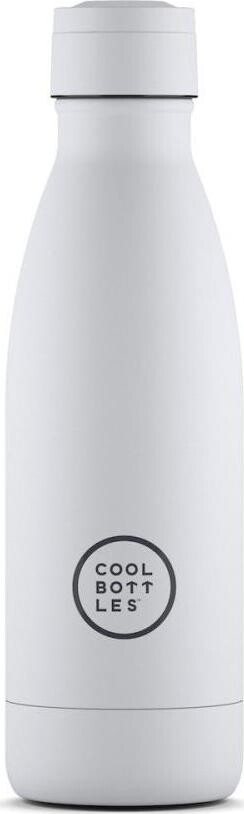 Cool Bottles nerezová termofľaša Mono White trojvrstvová 350 ml