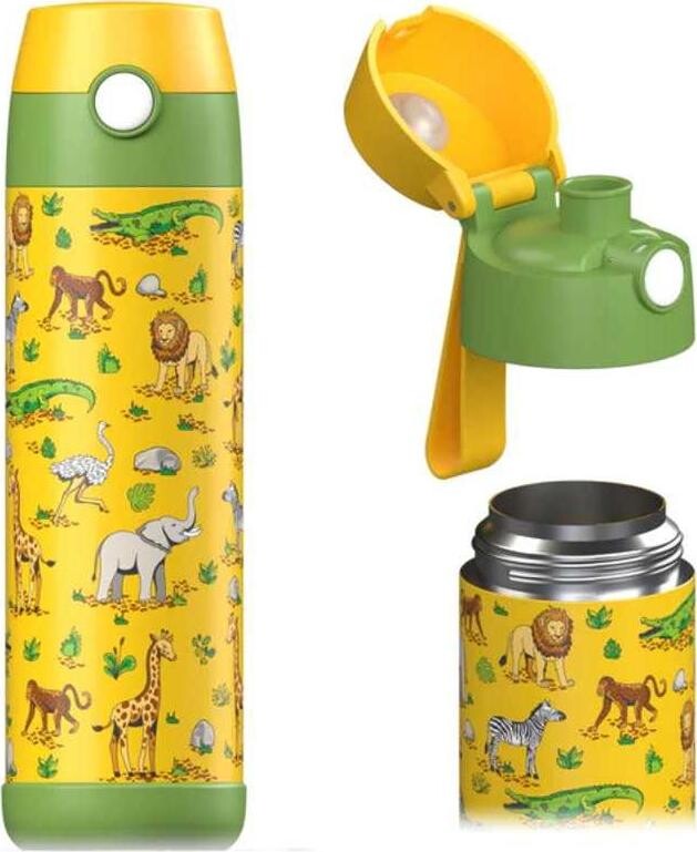 Jarlson Detská nerezová termofľaša MALI Safari 500 ml
