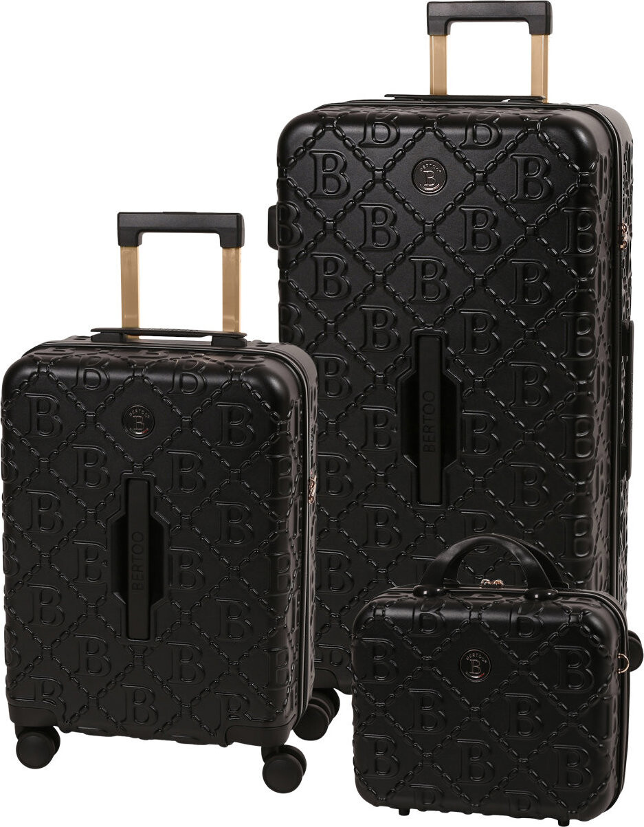 BERTOO Livorno Cestovný kufor set 3 v 1 black/gold