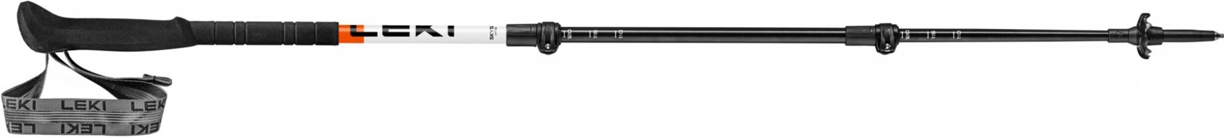 Leki Skysolo white-black-neonorange 110 – 145 cm