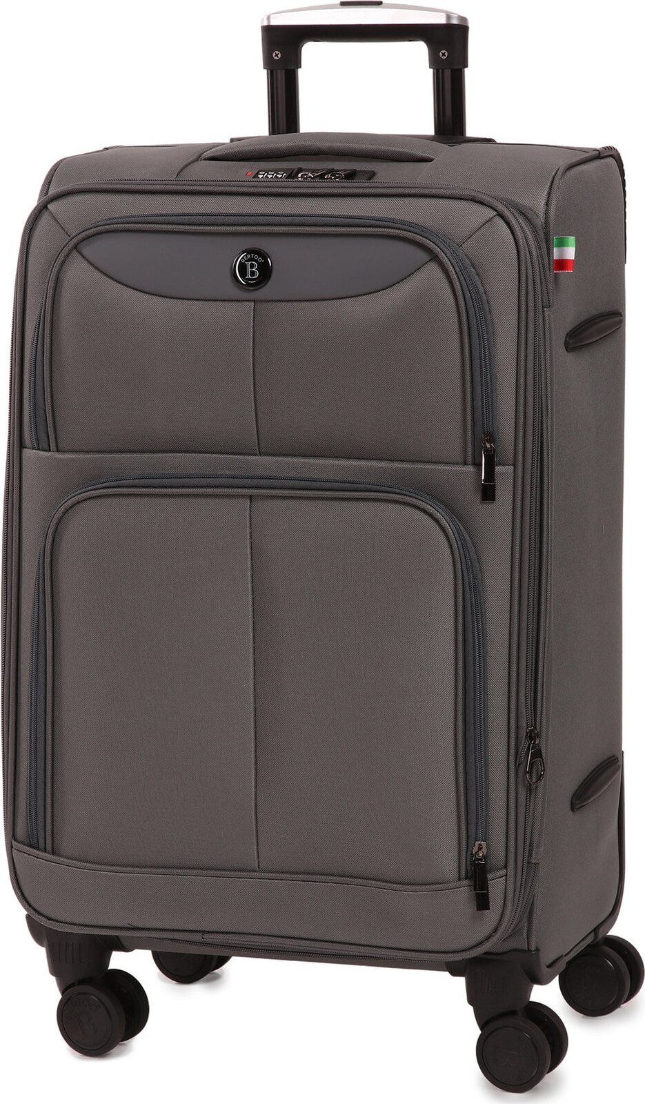 BERTOO Cestovný kufor Bolzano, sivý 72 – 75 l