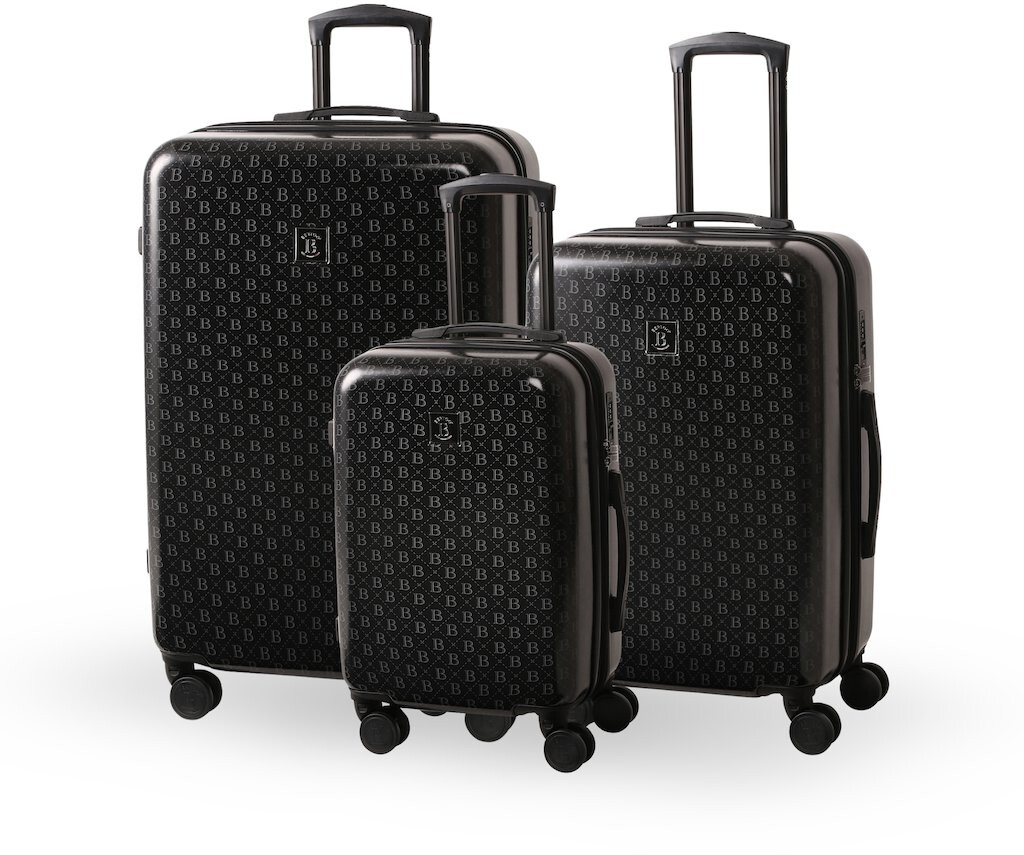 BERTOO Torino Cestovný kufor – black/black set 3 v 1