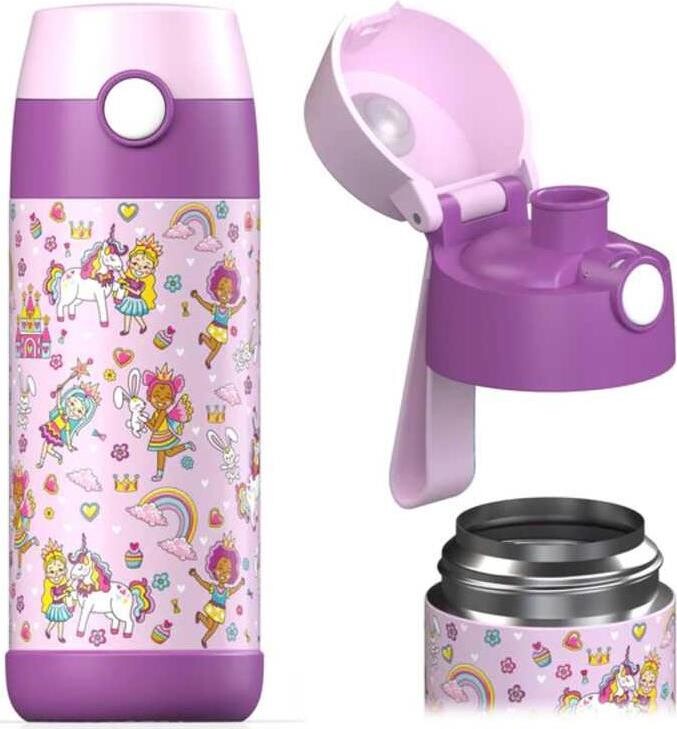 Jarlson Detská nerezová termofľaša na pitie MALI Princezná 350 ml