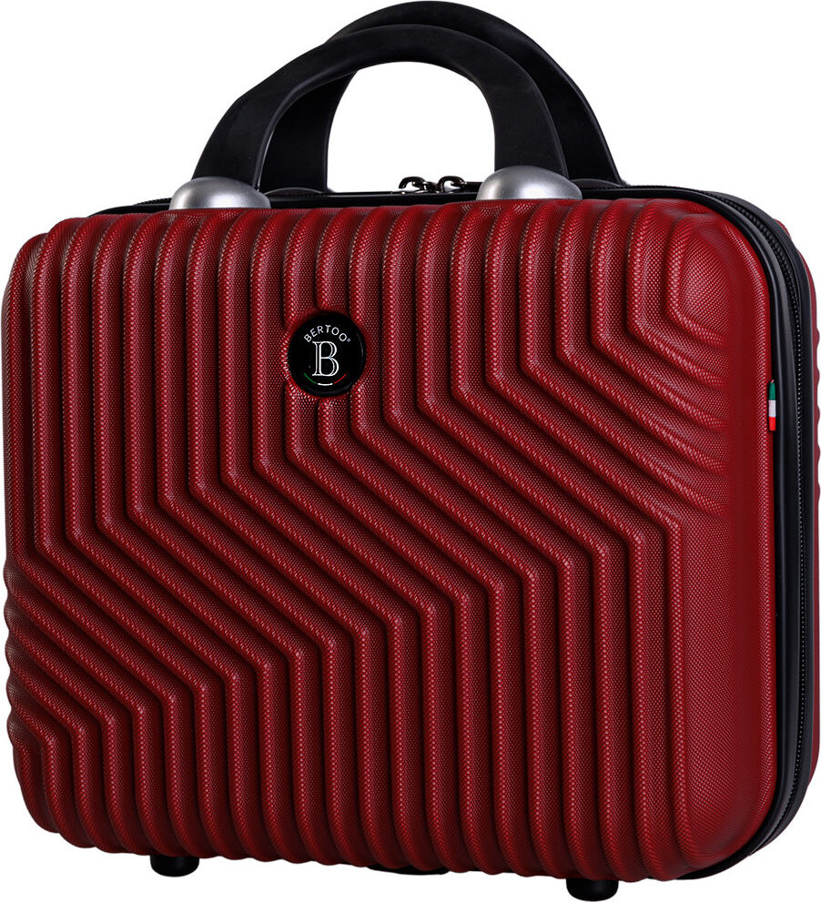 Bertoo Milano Cestovní kosmetický kufřík, červený 12 l