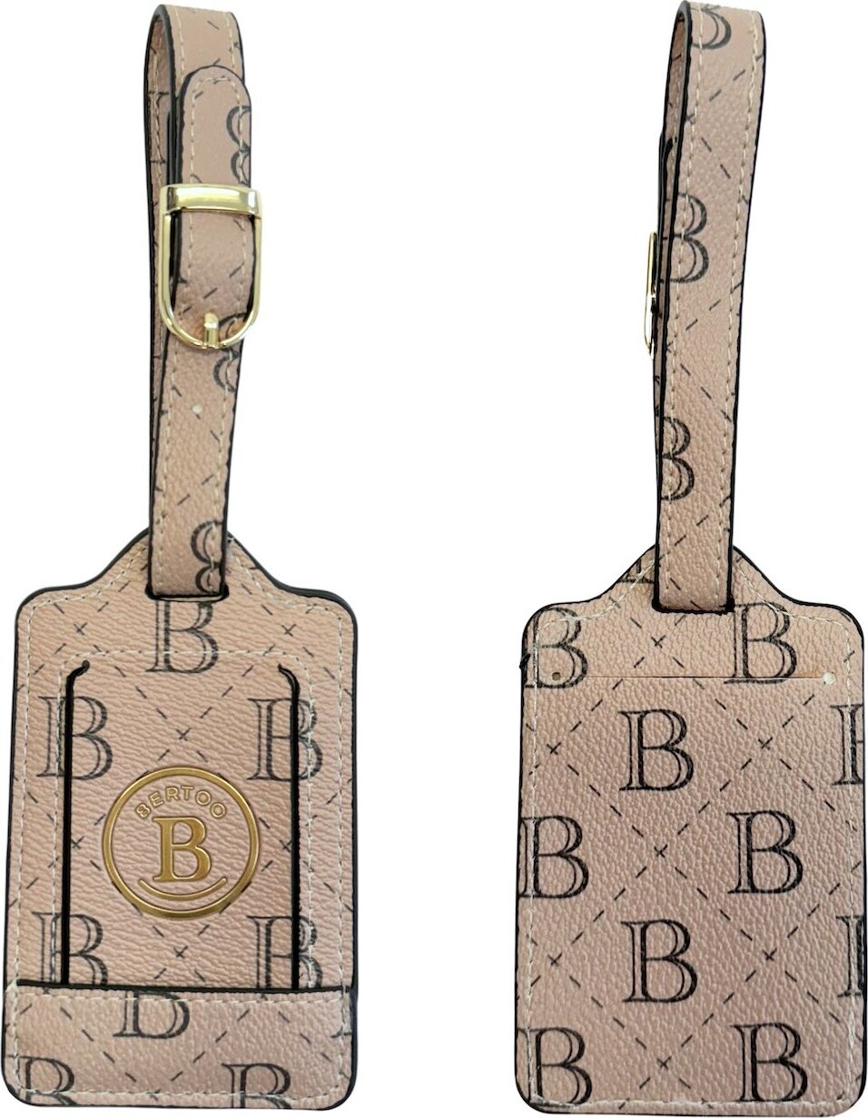 Bertoo Torino Jmenovka na zavazadlo beige - PU