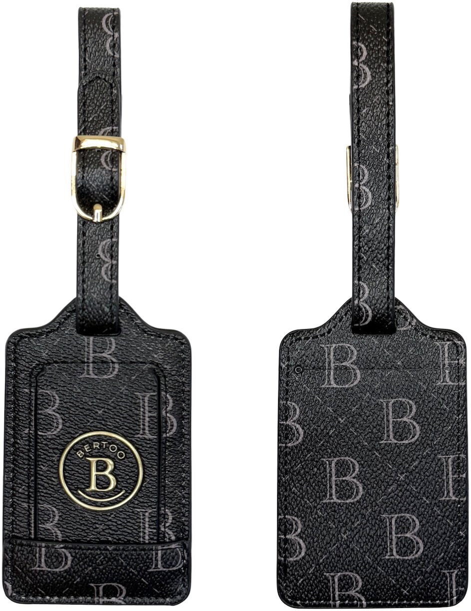 Bertoo Torino Jmenovka na zavazadlo black - PU