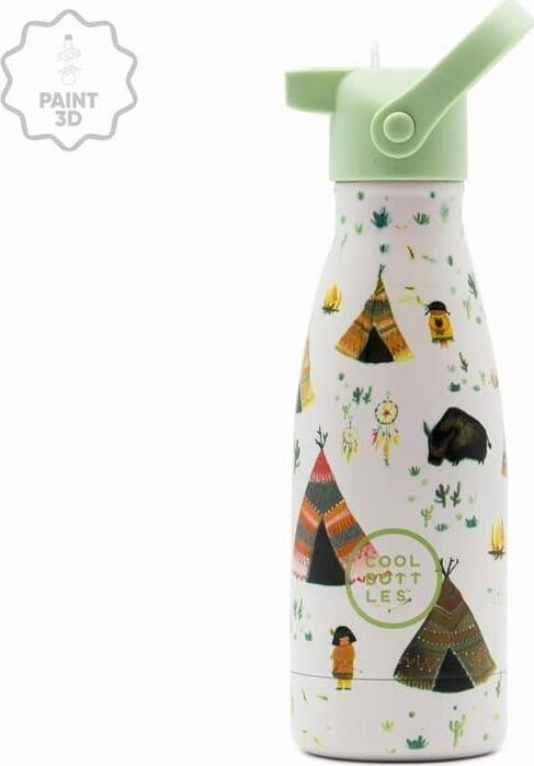 Cool Bottles Kids 3D Indian Tribe, trojvrstvová, 260 ml