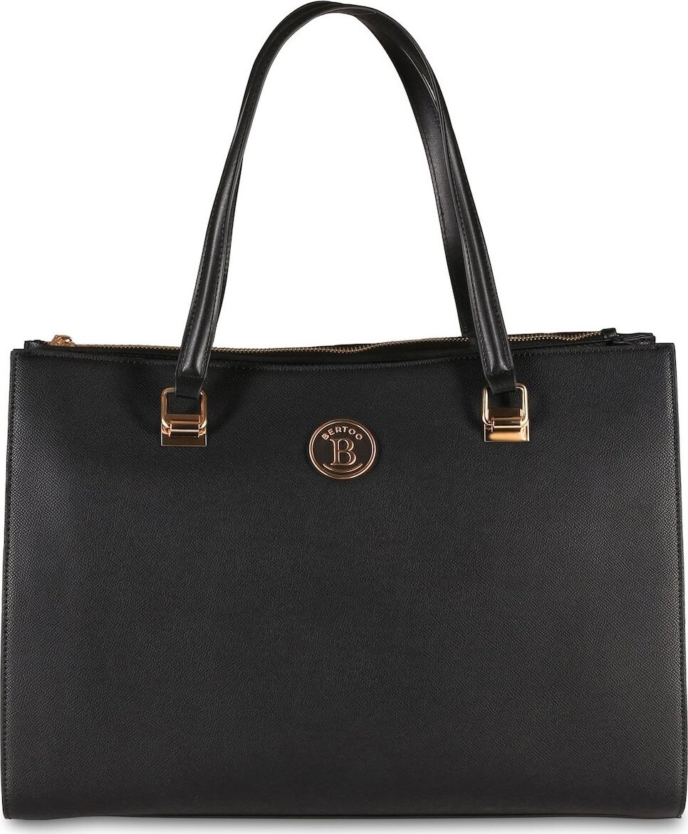 BERTOO Cestovná kabelka Valentina black plain-gold